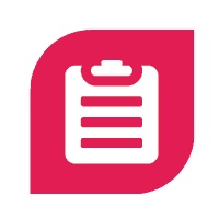 web form icon on pink background
