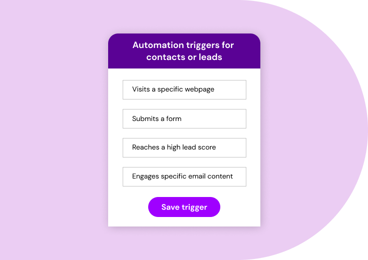 Ein Screenshot der Einstellungen für den Automatisierungsauslöser von Click